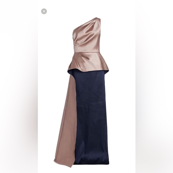 Elegant Two-Tone Women's Dress